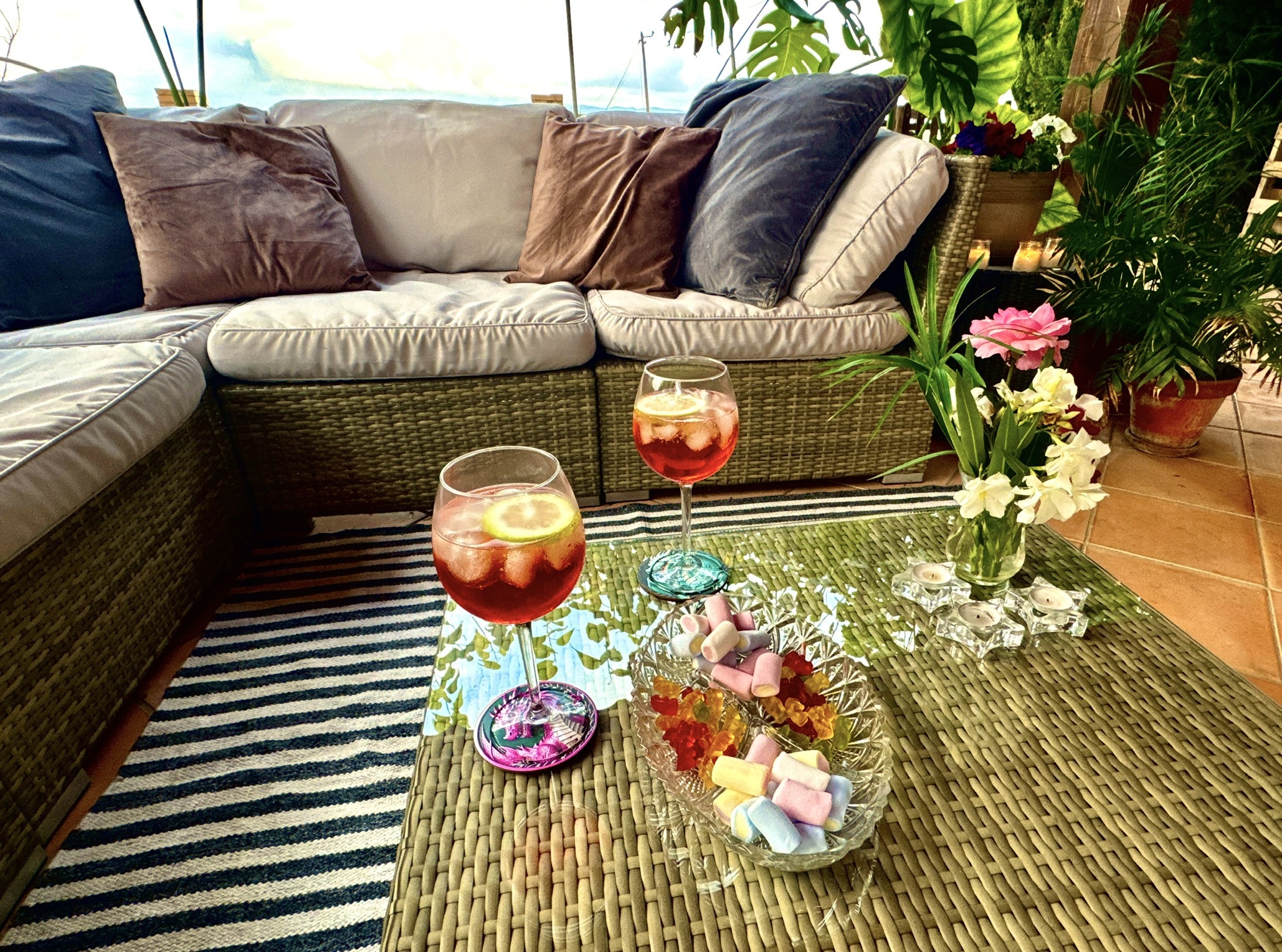 Mas del Drac Porche Terraza Aperitivo